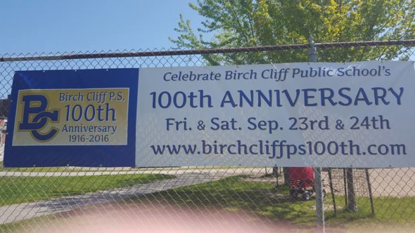 Birch Cliff PS Anniversary Banner
